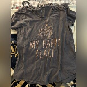 Disney women’s my happy place top M EUC